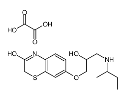 7-[3-(butan-2-ylamino)-2-hydroxypropoxy]-4H-1,4-benzothiazin-3-one,oxalic acid Structure