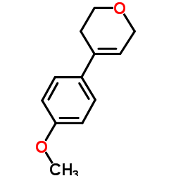 4-(4-Methoxyphenyl)-3,6-dihydro-2H-pyran结构式