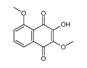 2,5-Dimethoxy-3-hydroxy-naphthochinon-(1,4)结构式