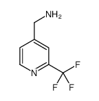 (2-(三氟甲基)吡啶-4-基)甲胺结构式