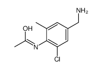 N-[4-(aminomethyl)-2-chloro-6-methylphenyl]acetamide结构式