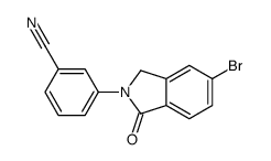 3-(6-bromo-3-oxo-1H-isoindol-2-yl)benzonitrile结构式