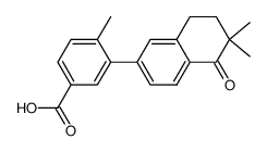 3-(2,2-dimethyl-1-oxo-1,2,3,4-tetrahydronaphthalen-6-yl)-4-methylbenzoic acid Structure