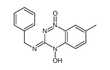 N-benzyl-4-hydroxy-7-methyl-1-oxido-1,2,4-benzotriazin-1-ium-3-imine结构式