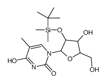 2'-O-[(叔丁基)二甲基硅烷基]-5-甲基尿苷结构式