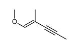 1-methoxy-2-methylpent-1-en-3-yne结构式