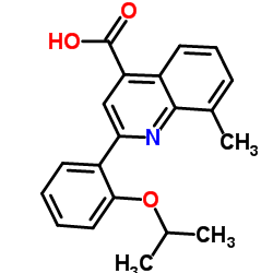 2-(2-Isopropoxyphenyl)-8-methyl-4-quinolinecarboxylic acid结构式