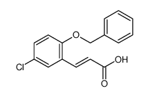 2-Propenoic acid, 3-[5-chloro-2-(phenylmethoxy)phenyl]结构式