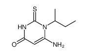 4(1H)-Pyrimidinone, 6-amino-2,3-dihydro-1-(1-methylpropyl)-2-thioxo结构式