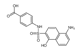 4-[(5-amino-1-hydroxynaphthalen-2-yl)sulfonylamino]benzoic acid Structure