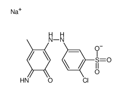 sodium 5-[(4-amino-5-hydroxy-o-tolyl)azo]-2-chlorobenzenesulphonate结构式