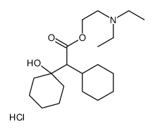 2-(diethylamino)ethyl 2-cyclohexyl-2-(1-hydroxycyclohexyl)acetate,hydrochloride结构式