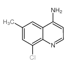 4-氨基-8-氯-6-甲基喹啉结构式