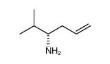 5-Hexen-3-amine, 2-methyl-, (3S) Structure