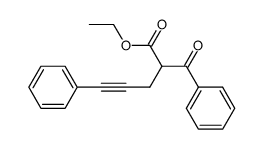 ethyl 2-benzoyl-5-phenyl-4-pentynoate Structure