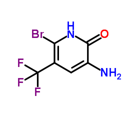3-Amino-6-bromo-5-(trifluoromethyl)-2(1H)-pyridinone结构式