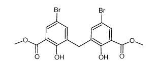 5,5'-dibromo-3,3'-dicarbomethoxy-2,2'-dihydroxydiphenylmethane Structure