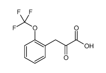 BENZENEPROPANOIC ACID, .ALPHA.-OXO-2-(TRIFLUOROMETHOXY)- Structure