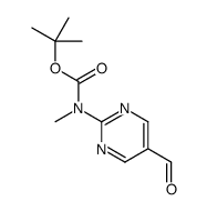 tert-butyl N-(5-formylpyrimidin-2-yl)-N-methylcarbamate Structure