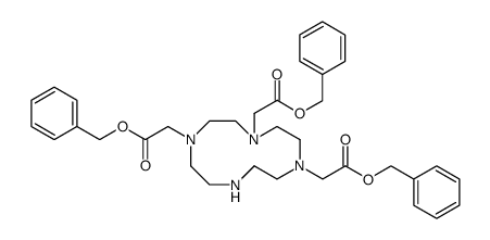 1,4,7,10-Tetraazacyclododecane-1,4,7-triacetic acid, 1,4,7-tris(phenylmethyl) ester Structure