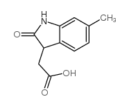2-(6-methyl-2-oxo-1,3-dihydroindol-3-yl)acetic acid Structure