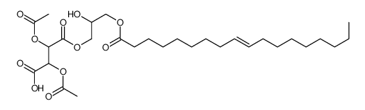 2,3-diacetyloxy-4-[2-hydroxy-3-[(E)-octadec-9-enoyl]oxypropoxy]-4-oxobutanoic acid结构式