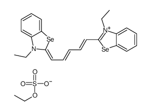 ethyl 3-ethyl-2-[5-(3-ethyl-3H-benzoselenazol-2-ylidene)penta-1,3-dienyl]benzoselenazolium sulphate structure