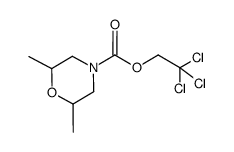 2,2,2-trichloroethyl 2,6-dimethylmorpholine-4-carboxylate Structure