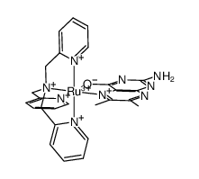 [Ru(6,7-dimethylpterin(-1H))(tris(2-pyridylmethyl)amine)](2+)结构式