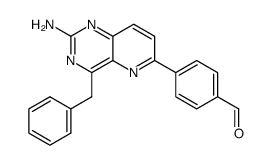 4-benzyl-6-(4-formylphenyl)pyrido[3,2-d]pyrimidin-2-ylamine Structure