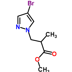 3-(4-BROMO-PYRAZOL-1-YL)-2-METHYL-PROPIONIC ACID METHYL ESTER Structure