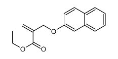 ethyl 2-(naphthalen-2-yloxymethyl)prop-2-enoate Structure