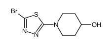 1-(5-bromo-1,3,4-thiadiazol-2-yl)piperidin-4-ol Structure