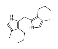 4-methyl-2-[(4-methyl-3-propyl-1H-pyrrol-2-yl)methyl]-3-propyl-1H-pyrrole结构式