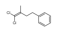 1,1-dichloro-2-methyl-4-phenylbut-1-ene结构式