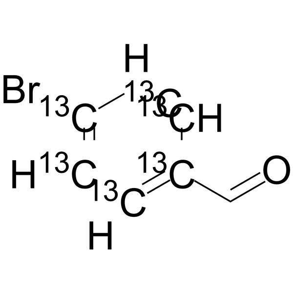 4-Bromobenzaldehyde-13C6 Structure