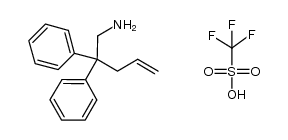 2,2-diphenylpent-4-en-1-amine trifluoromethanesulfonate结构式