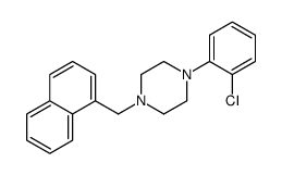 1-(2-chlorophenyl)-4-(naphthalen-1-ylmethyl)piperazine Structure