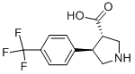 (3S,4R)-4-(4-(三氟甲基)苯基)吡咯烷-3-羧酸结构式