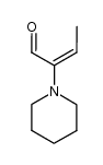 α-piperidinocrotonaldehyde结构式