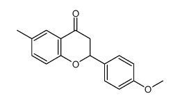 2-(4-methoxyphenyl)-6-methyl-2,3-dihydrochromen-4-one Structure
