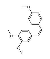(Z)-1-(3,4-dimethoxyphenyl)-2-(4-methoxyphenyl)ethene Structure
