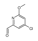4-chloro-6-methoxypyridine-2-carbaldehyde结构式