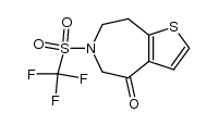6-trifluoromethanesulfonyl-4,5,7,8-tetrahydro-thieno[2,3-d]azepin-4-one Structure