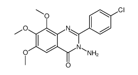 4(3H)-Quinazolinone,3-amino-2-(p-chlorophenyl)-6,7,8-trimethoxy- (6CI)结构式