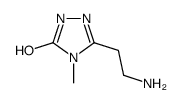 5-(2-aminoethyl)-4-methyl-2,4-dihydro-3H-1,2,4-triazol-3-one(SALTDATA: HCl 0.25H2O)结构式