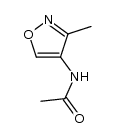 N-(3-methyl-4-isoxazolyl)acetamide结构式
