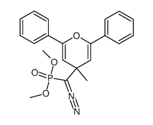 dimethyl diazo(2,6-diphenyl-4-methyl-4H-pyran-4-yl)-methanephosphonate结构式