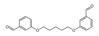 3-[5-(3-formylphenoxy)pentoxy]benzaldehyde Structure