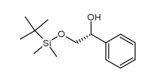 (R)-2-((tert-butyldimethylsilyl)oxy)-1-phenylethanol结构式